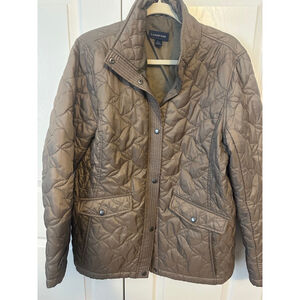 Lands' End Women's Jacket, Size Large, Brown